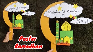 CARA MEMBUAT POSTER PAWAI RAMADHAN | MEMBUAT POSTER RAMADHAN #diy #ramadan