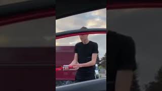 IRL- testing my AIR HORN for a video (coming soon make sure you subscribe)!!!
