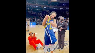 Spike Lee Taking Pictures Of Stephen Curry At MSG 💀 #Shorts