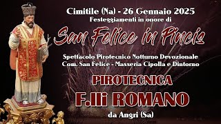 VIBONATI (Sa) - Sant'ANTONIO Abate 2025 - SENATORE FIREWORKS (Night Show)