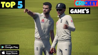 top 5 best cricket games for android || cricket games for android || best cricket games