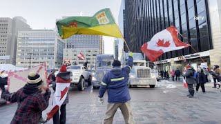 Truckers protest in Ottawa against Canada’s vaccine mandate