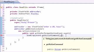 Intermediate Java Tutorial - 34 - Creating a Simple Web Browser