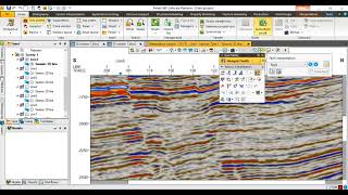 Seismic interpretation : input, picking structure and horizon with software | Faradhea Safira