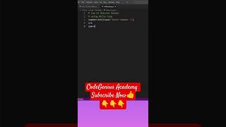 Sum of Natural Number using while loop in Python #python #pythonprogramming #coding #learncoding