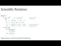 Scientific Notation A