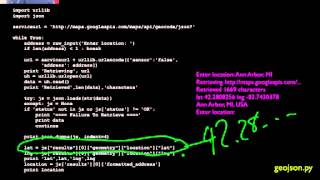 Python for Informatics Chapter 13 - Web Services (Part 3/3)