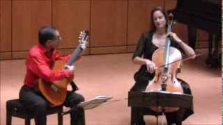 Anja Lechner-Pablo Márquez. Radamés Gnattali Sonata for cello \u0026 guitar