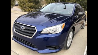 2017 Subaru Legacy 2.0I AWD - 30k (Lapis Blue Pearl)