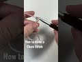 how to make a chain stitch