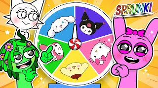 Lucky spin🤩Who will be the chosen one??- Pinky,Wenda,Vineria |Sprunki Incredibox ASMR