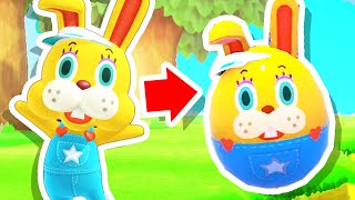 Turning ZIPPER into a TOY in Animal Crossing! (Bunny Day Event)