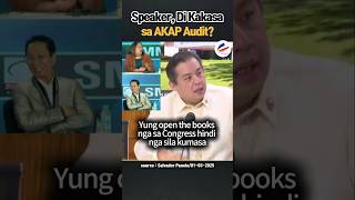 SPEAKER, DI KAKASA SA AKAP AUDIT? #Politika #AyudaNation #Eleksyon2025