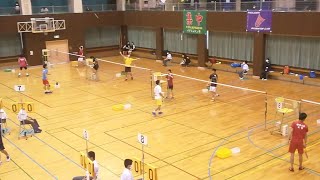 SSP杯バドミントン男子シングルス準々決勝　辻(唐津工)－藤田(牛津)@旭学園 7コート