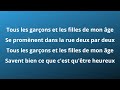 Françoise Hardy - Tous les garçons et les filles (paroles)