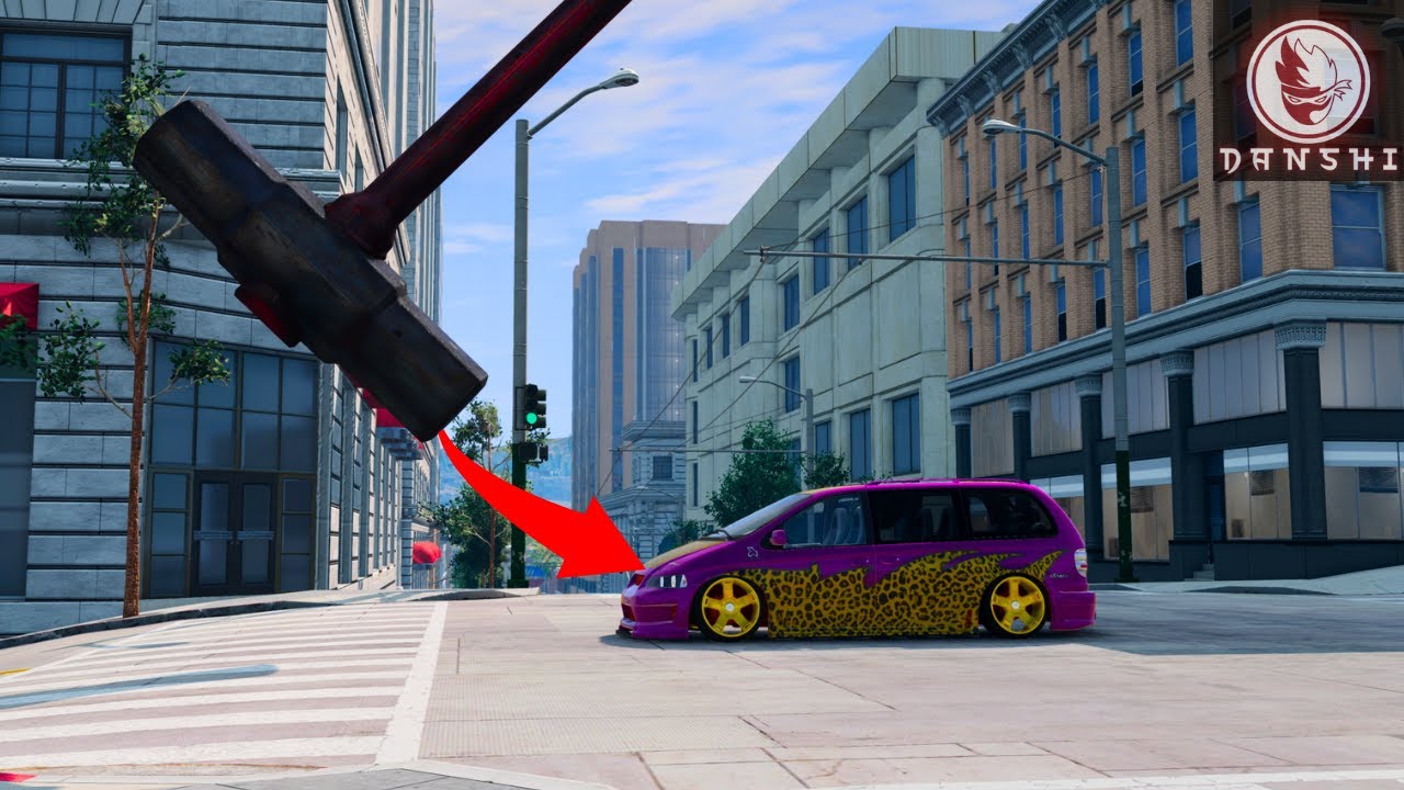 Cars Vs Hammer Beamng Drive Youtube