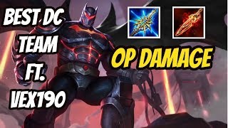 BATMAN NEW OP BUILD | FULL DC TEAM FT. Vex190 | DARKBREAKER Conqueror | Arena of Valor