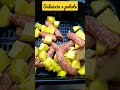 Salsiccia con patate in friggitrice ad aria INCREDIBILE RICETTA SUPER VELOCE E GODURIOSA