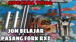 Yamaha RXZ-Servis fork rxz (cara kecai dan pasang,special tool custom)