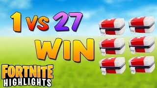 WIN 1 VS 27 ! Fortnite WIN Compilation #54 ( Best Moments )