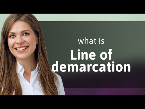 What does the line of demarcation represent?