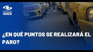 Taxistas en Bogotá convocaron paro para este miércoles 25 de octubre de 2023