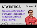 Statistics - Session 4 - Frequency Distribution, Cumulative Frequency, Range I Alban Antony Pereira