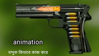 বন্দুক কিভাবে কাজ করে ?  How does the gun work ?