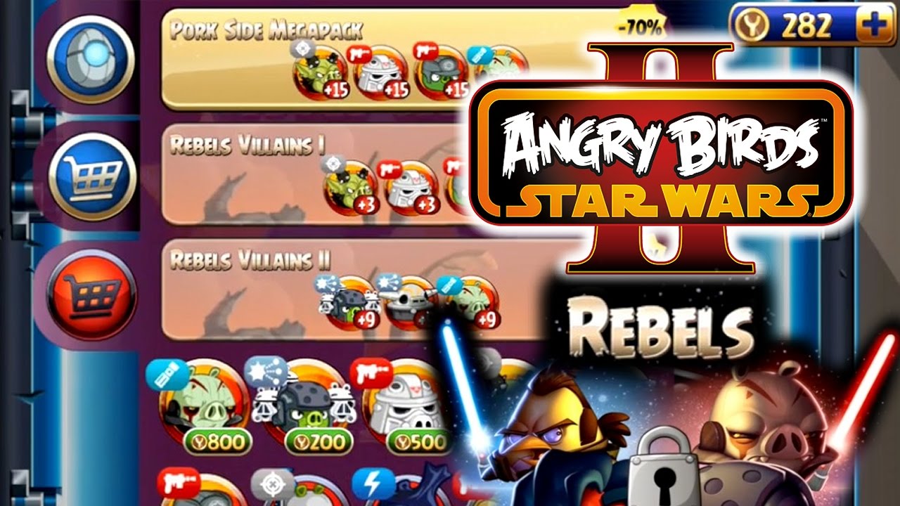 Let's Play Angry Birds Star Wars II Rebels - Telepods & Game-Play - YouTube