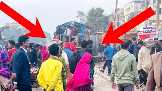 busy railway crossing | train gadi