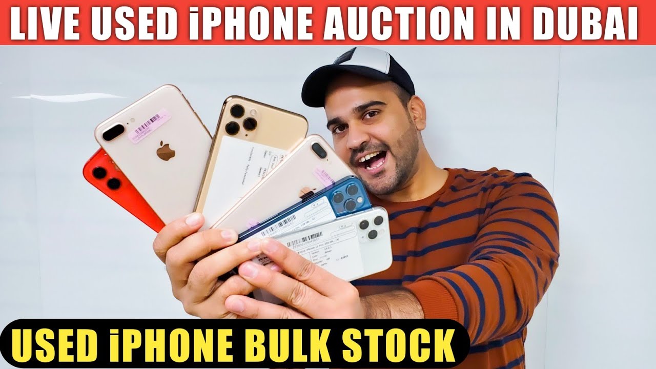 Used iPhones Bulk Stock| Used iPHONE for Wholesalers | LIVE Auctions in Dubai