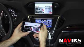 2016 Acura MDX NAVIKS HDMI Video Interface Add: Smartphone Mirroring