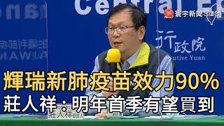 輝瑞新肺疫苗效力90%  莊人祥明年首季有望買到 ｜寰宇新聞20201110