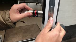 remove, measure and replace a lock in a minute