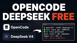 OpenCode + DeepSeek Flash V4 = Full App INSTANTLY (FREE*)