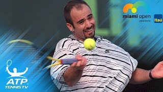 1995 Miami Open final: Best shots as Andre Agassi beat Pete Sampras