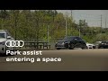 Using park assist to enter a space