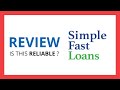 SIMPLE FAST LOANS : Test & Review in 2024 (Is this reliable? Benefits, Cons, Score..)