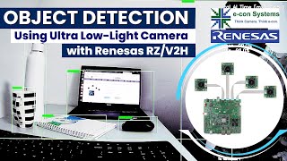 Object Detection using Full HD Ultra Lowlight camera with Reneses RZ/V2H | e-con Systems