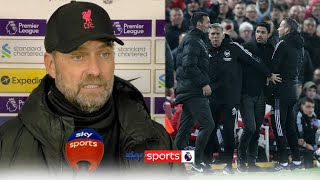 "It was absolutely no foul from Sadio!" | Jürgen Klopp talks Arsenal win & bust-up with Mikel Arteta