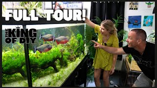 Over 30 Tanks! Aquarium Gallery FULL Tour with the King of DIY