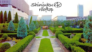 4K Tokyo Shinjuku Rooftop Garden 4 Free Healing Spots Walk June 2022