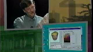 Bill Gates Introducing Onlive! Traveler At Microsoft Prof Dev Conference (1996)