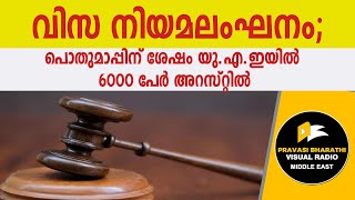 വിസ നിയമലംഘനം; പൊതുമാപ്പിന് ശേഷം യു.എ.ഇയിൽ 6000 പേർ അറസ്റ്റിൽ