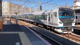 E257系2000番台 NA-04編成 特急踊り子13号 伊豆急下田行き 大船駅到着