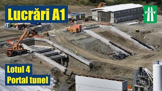 [12 AUG 2023] Lucrari A1 – Lotul 4, Portal tunel