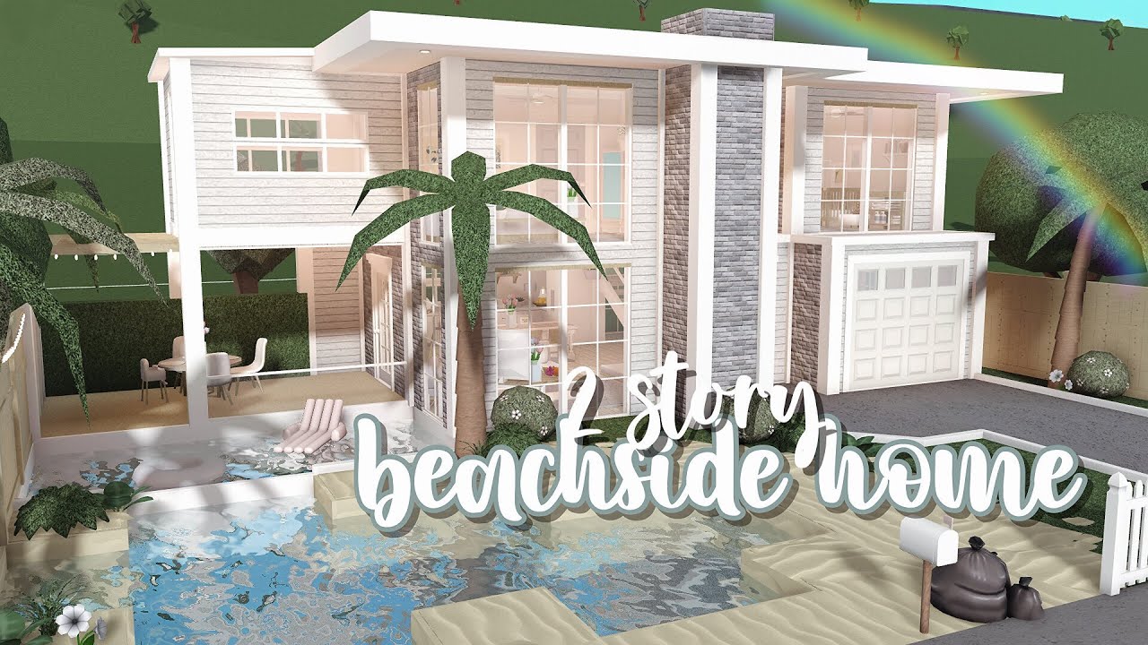 2 Story Beachside Summer Family Home ♡ | Bloxburg Speedbuild | Luminto ...