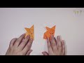 여우 종이접기 여우접기 easy origami 유아종이접기 동물종이접기 Оригами 간단한종이접기 origami fox