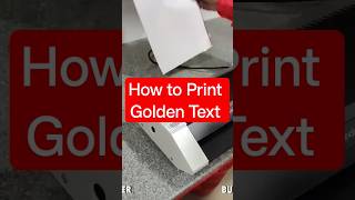 🌟 Gold Printing How To | Metallic Print DIY | Golden Foil Print | Laser Reactive | AbhishekID.com