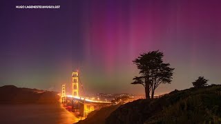 Northern Lights dazzle across Bay Area, California sky